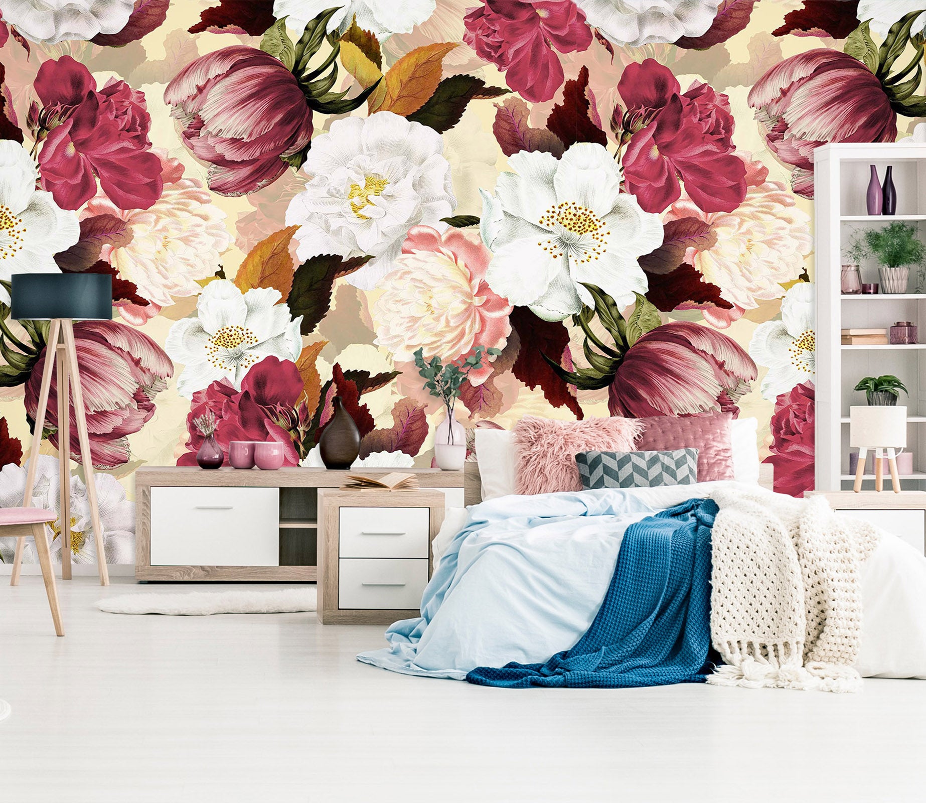 3D Flowers Bloom 160 Uta Naumann Wall Mural Wall Murals