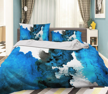 3D Apply Dark Blue 036 Bed Pillowcases Quilt Wallpaper AJ Wallpaper 