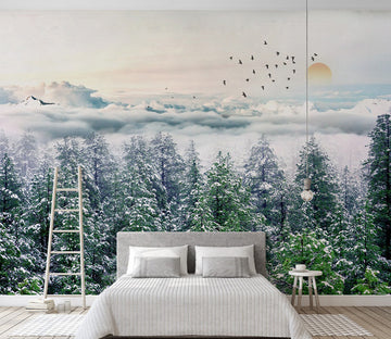 3D Cloud Forest WC514 Wall Murals