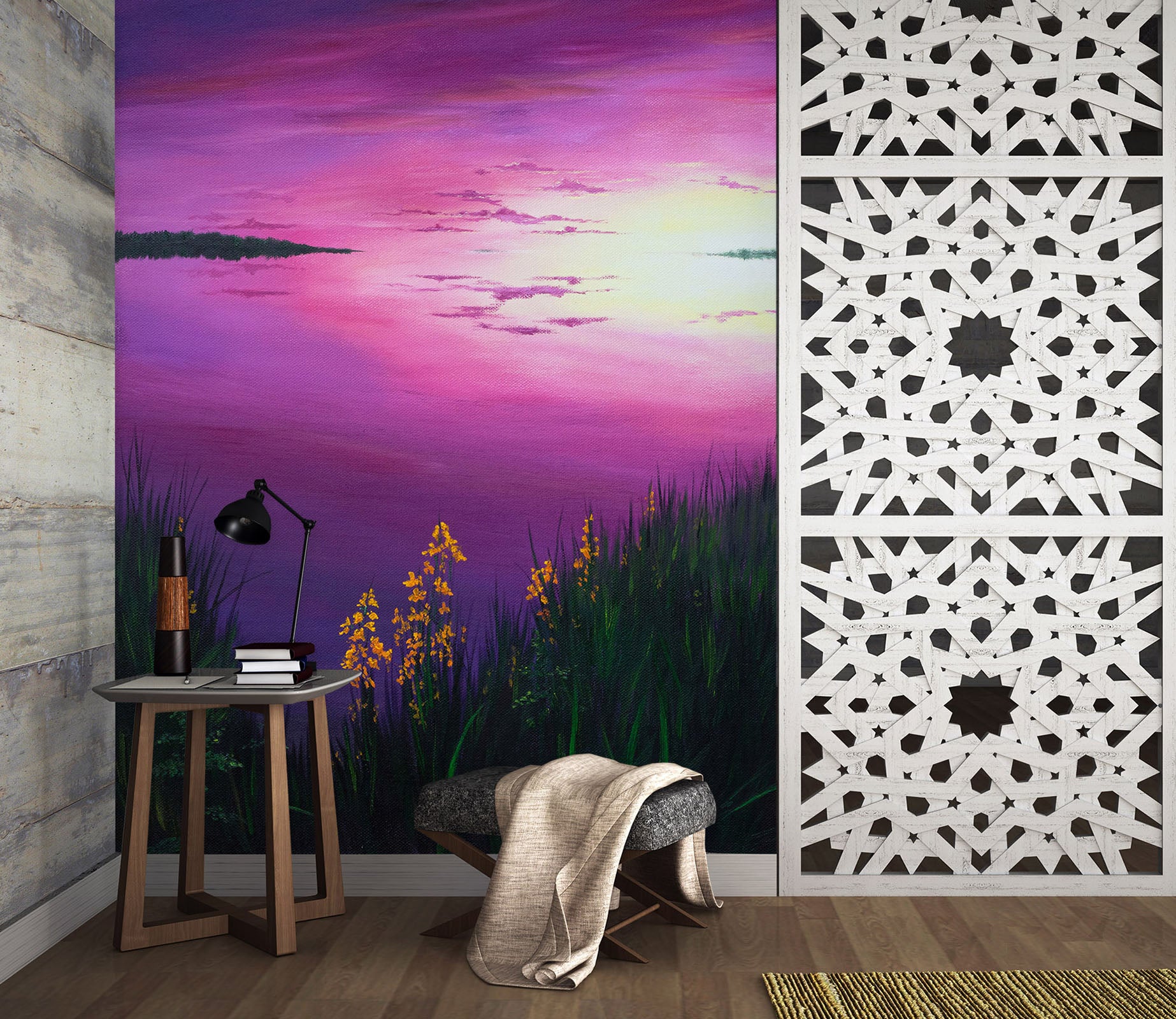 3D Purple Sky 1876 Marina Zotova Wall Mural Wall Murals