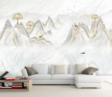 3D Fawn Mountain WC997 Wall Murals