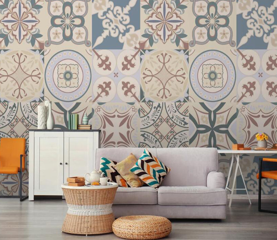 3D Different Patterns 576 Wall Murals