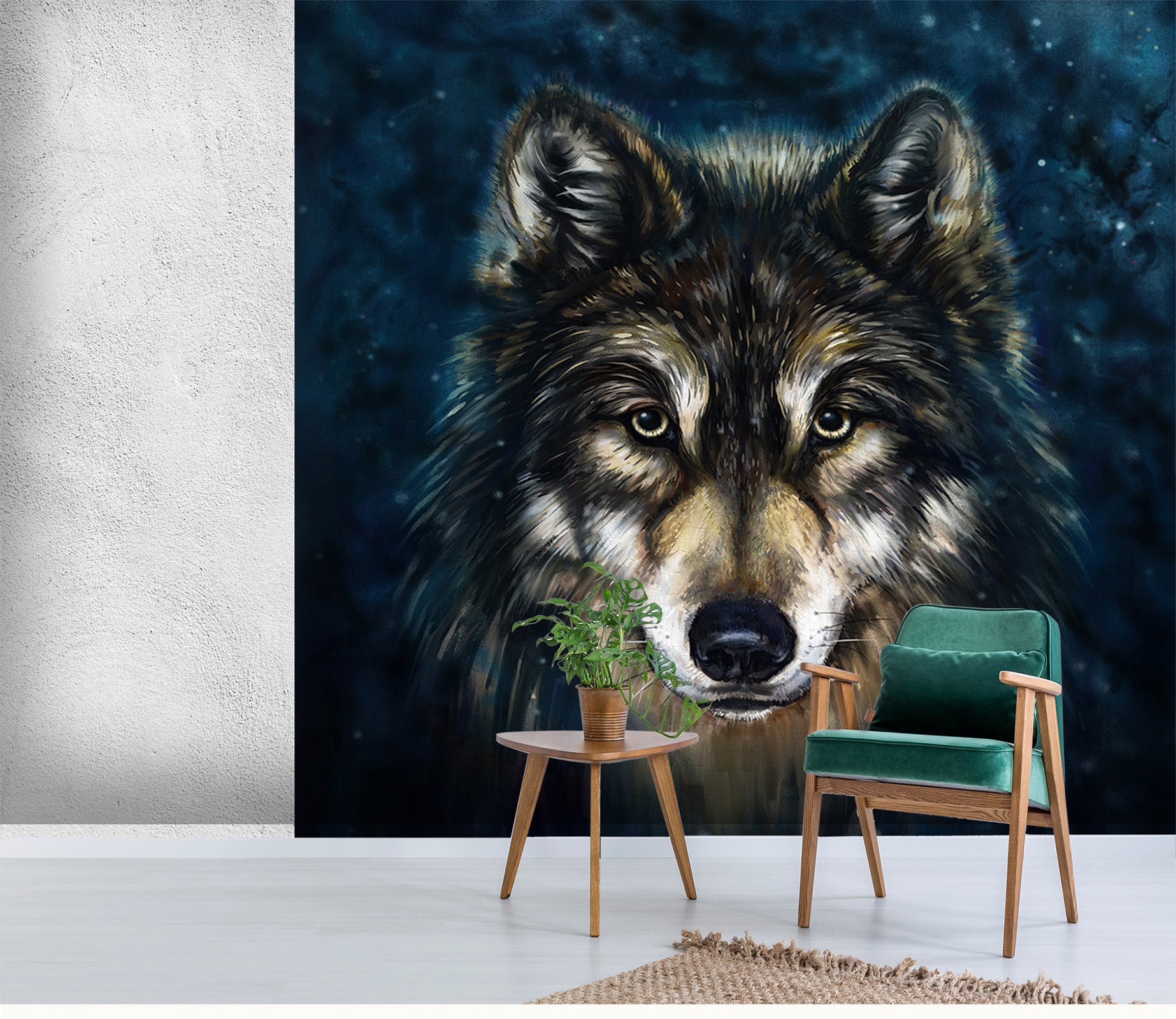 3D Beast Wolf 327 Wall Murals