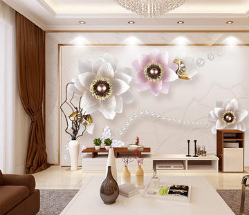 3D Pearl Butterfly WC770 Wall Murals