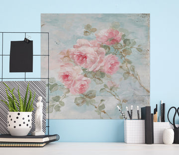 3D Pink Rose Flower 068 Debi Coules Wall Sticker