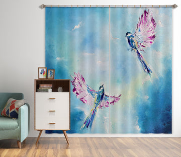 3D Painted Bird 2326 Skromova Marina Curtain Curtains Drapes