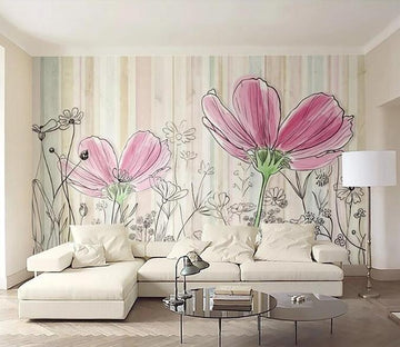 3D Cute Flowers 113 Wall Murals Wallpaper AJ Wallpaper 2 