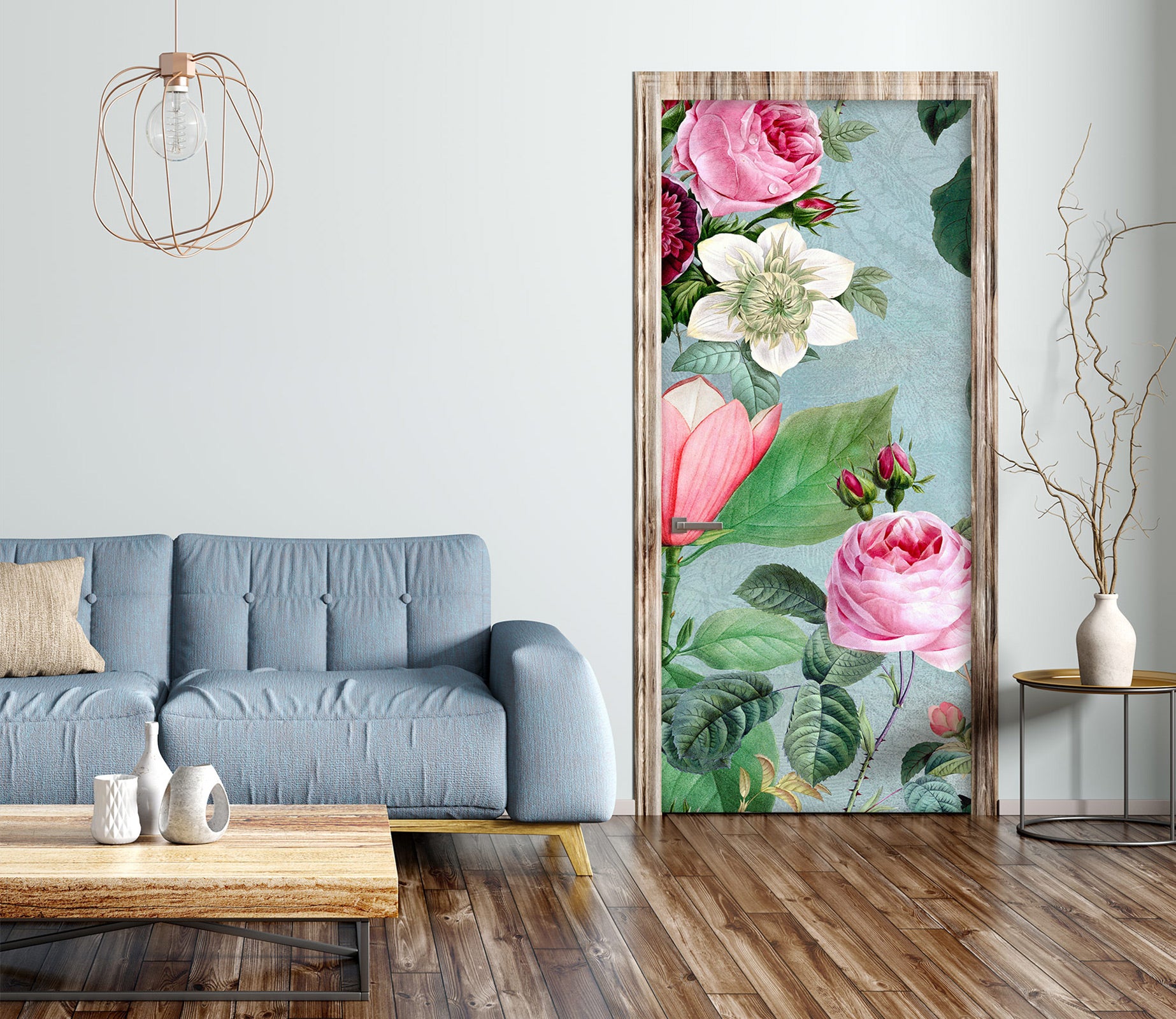 3D Rose Flowers 11903 Andrea Haase Door Mural