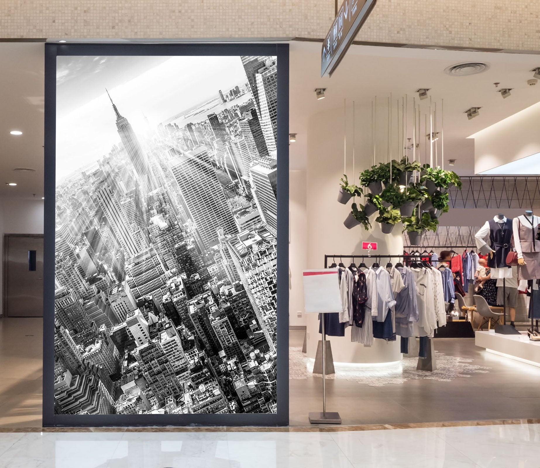 3D black and white city buildings with sunshine 02 Wall Murals Wallpaper AJ Wallpaper 