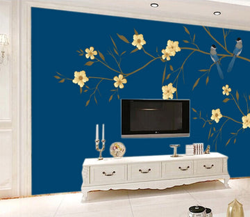 3D Yellow Flower WC234 Wall Murals