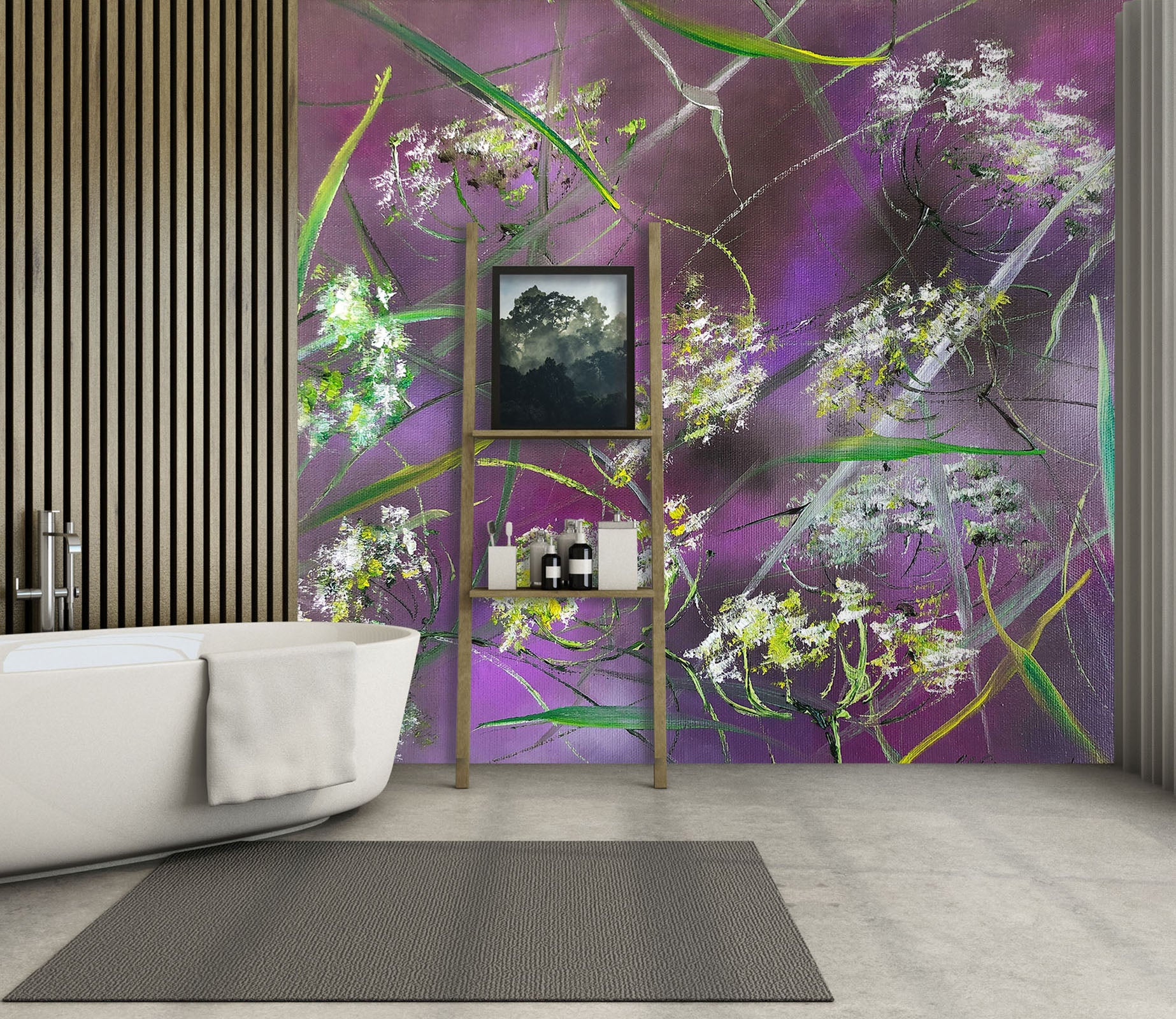 3D Painted Wildflowers 208 Skromova Marina Wall Mural Wall Murals