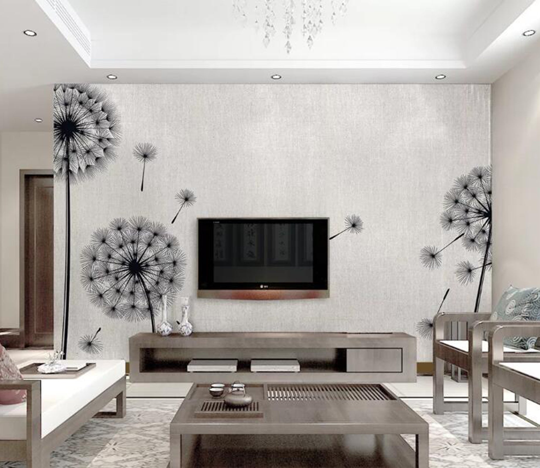 3D Dandelion WG69 Wall Murals Wallpaper AJ Wallpaper 2 