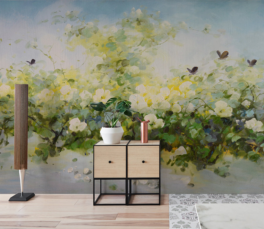 3D Butterfly Flower WG046 Wall Murals