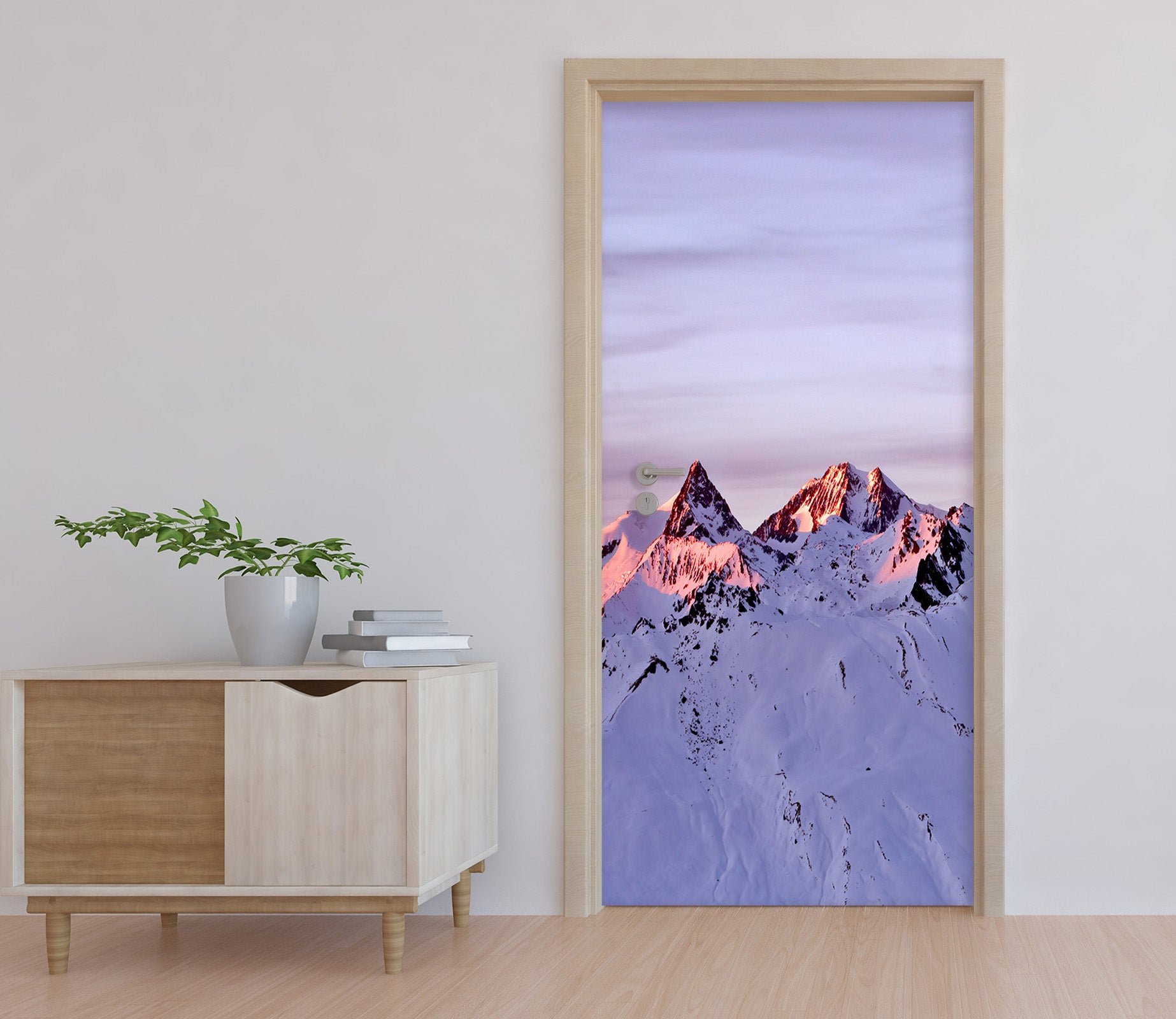 3D Snow Mountain 10650 Assaf Frank Door Mural