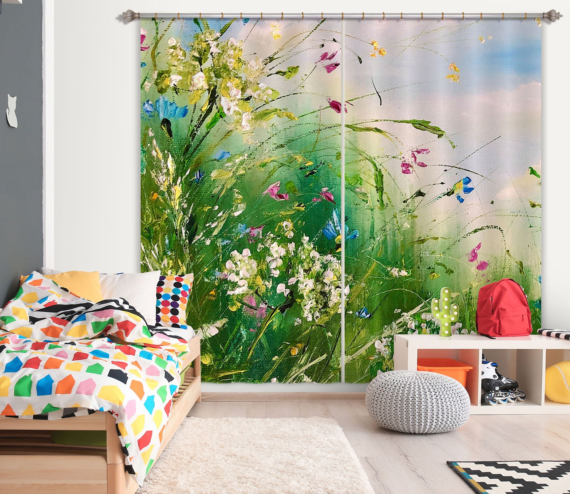 3D Cloud Garden 2357 Skromova Marina Curtain Curtains Drapes