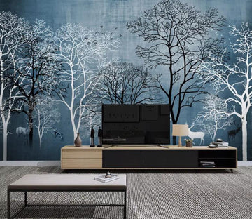 3D Deer Forest WG08 Wall Murals Wallpaper AJ Wallpaper 2 