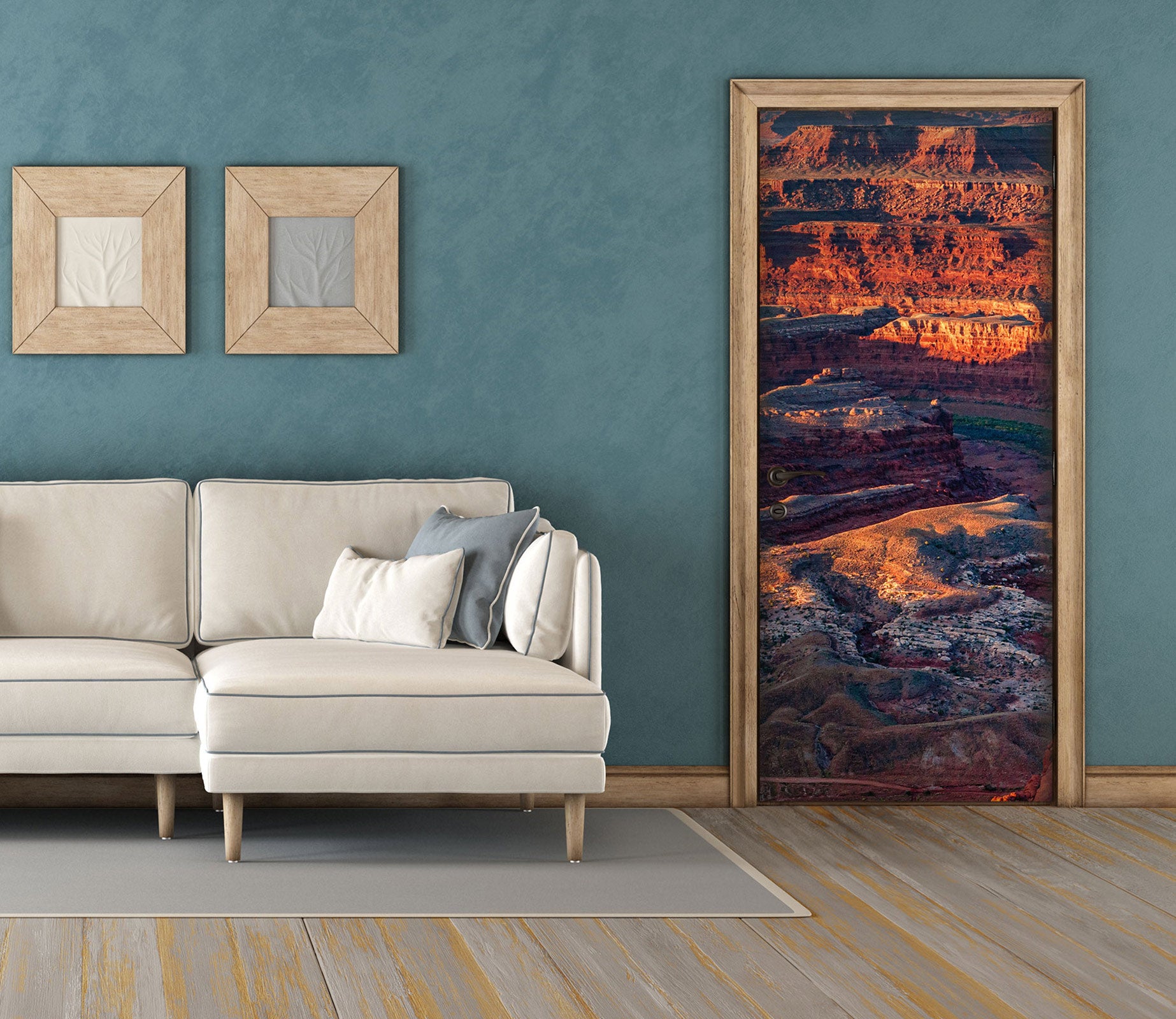 3D Red Stone Rocky 107177 Beth Sheridan Door Mural