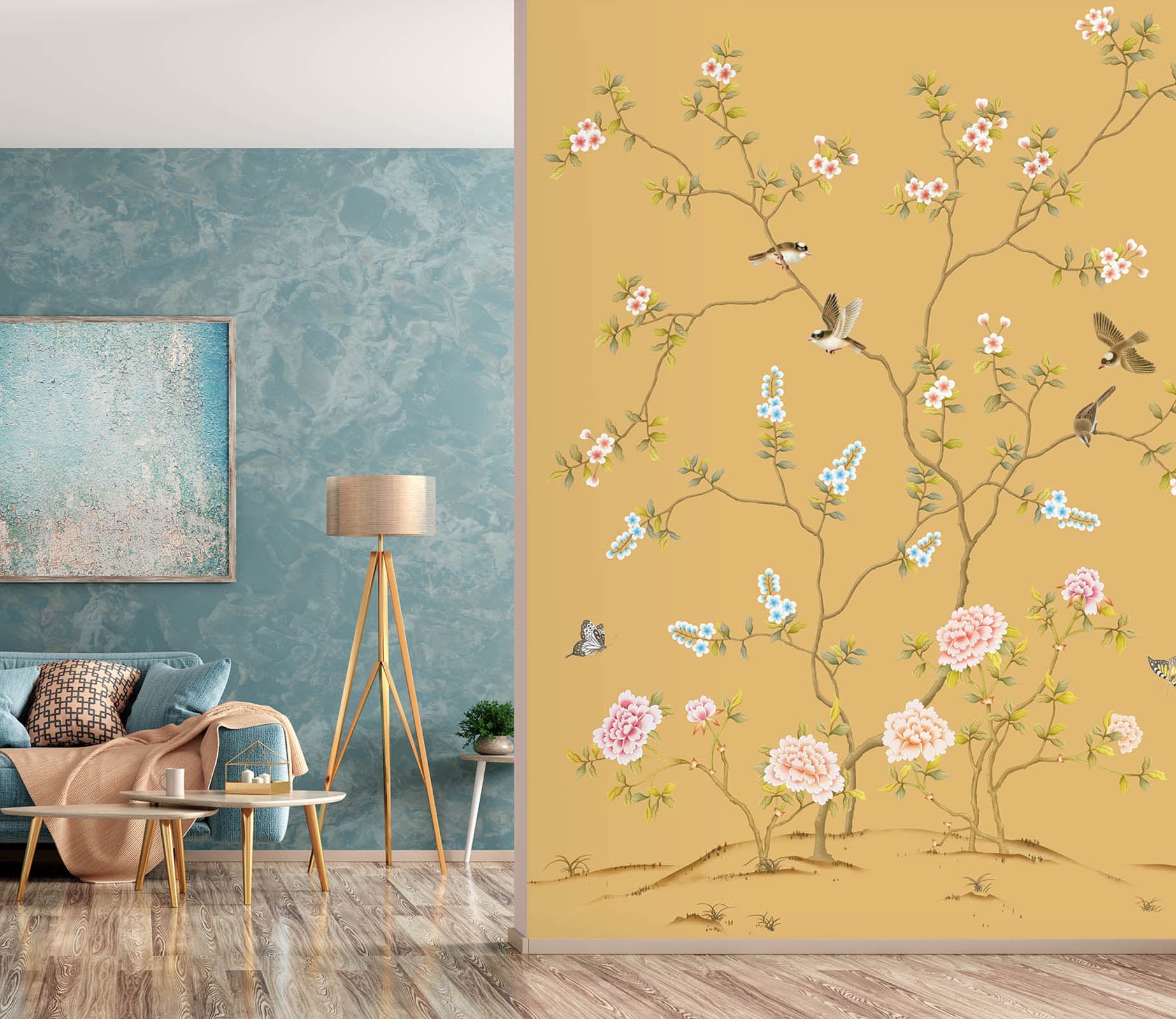 3D Bird Chinese Pattern 1639 Wall Murals