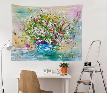 3D Colorful Vase 3665 Skromova Marina Tapestry Hanging Cloth Hang