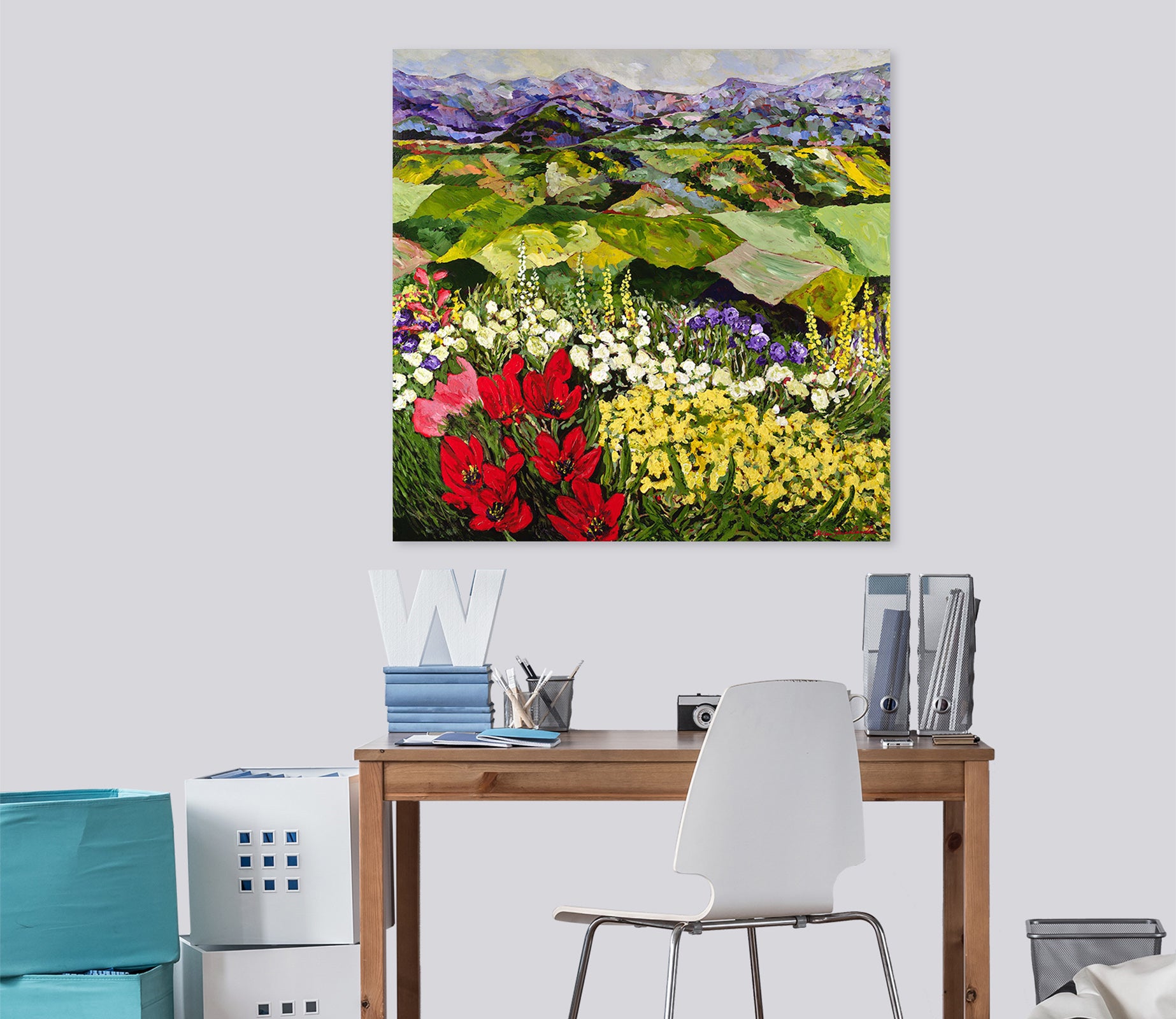 3D Mountaintop Wildflowers 141 Allan P. Friedlander Wall Sticker