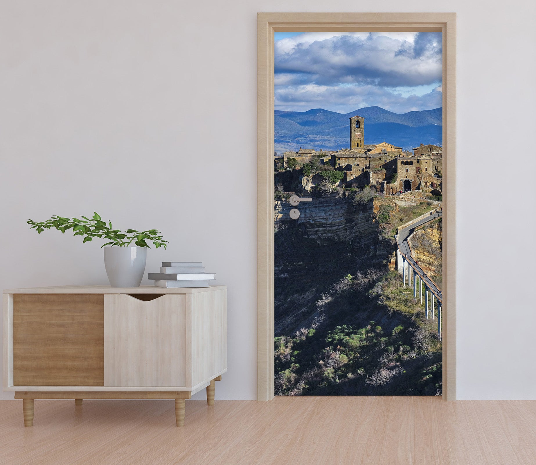 3D Mountain Building 119203 Marco Carmassi Door Mural