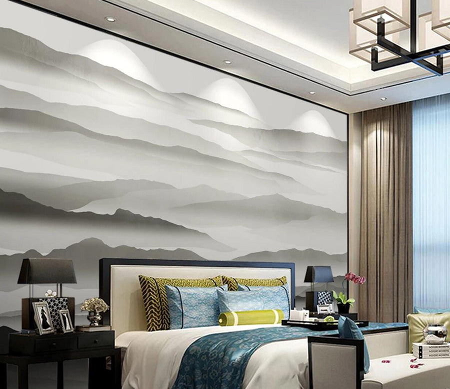 3D Black Mountains WC1192 Wall Murals