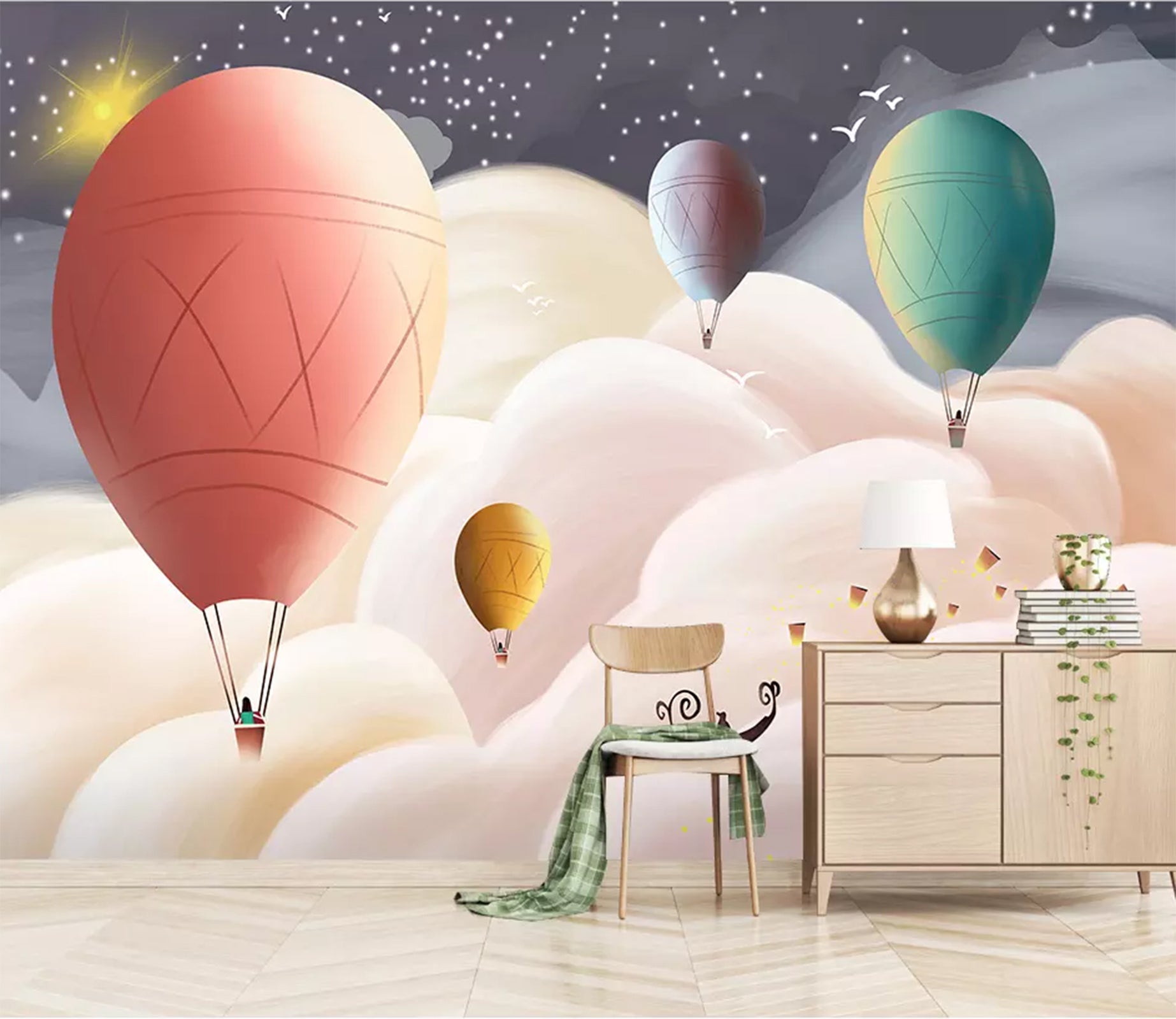 3D Colorful Balloons WC80 Wall Murals Wallpaper AJ Wallpaper 2 