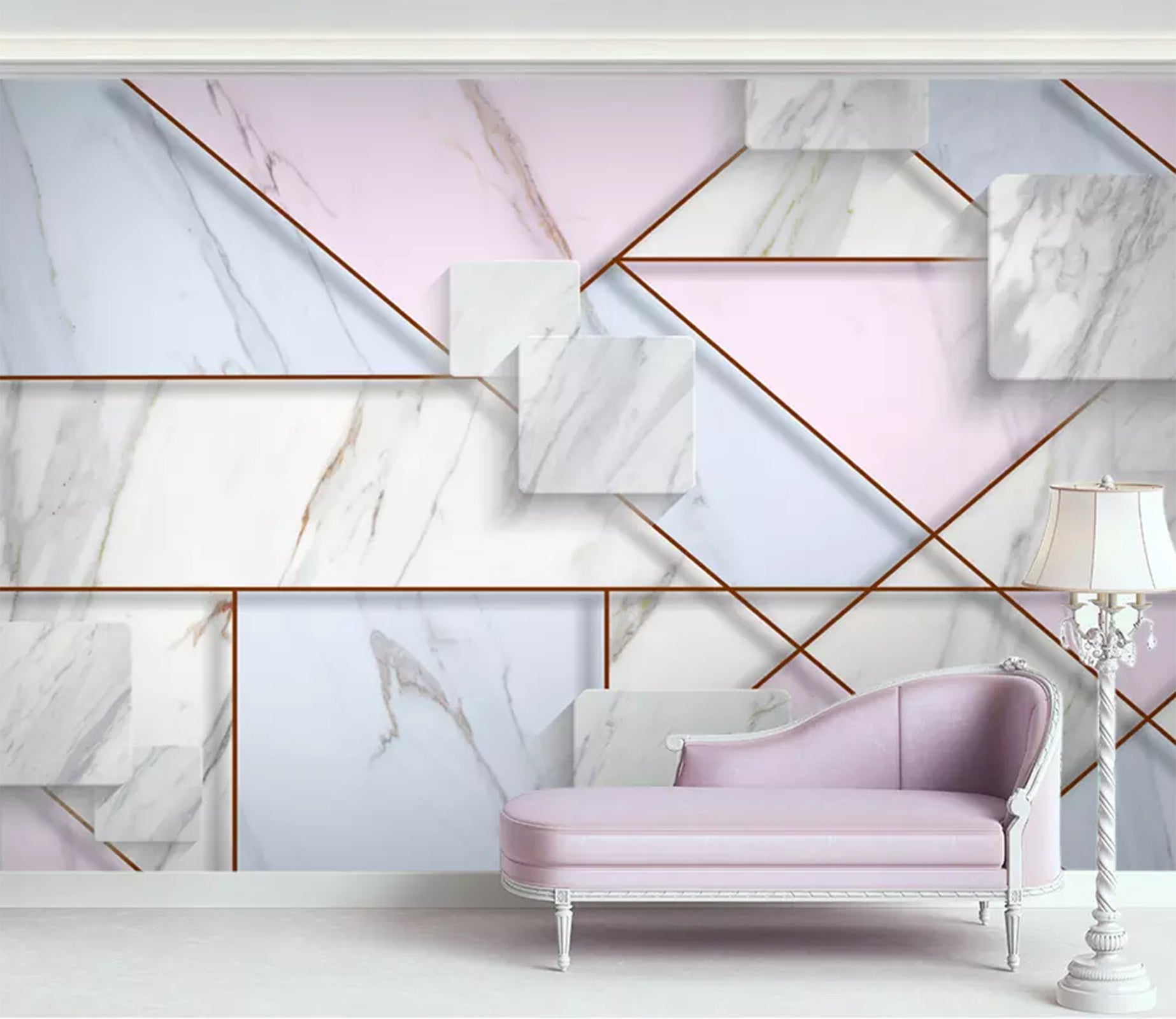 3D Color Geometry WC71 Wall Murals Wallpaper AJ Wallpaper 2 