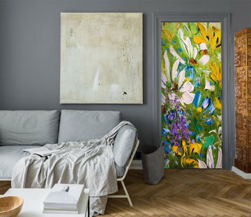 3D Color Flower 3124 Skromova Marina Door Mural