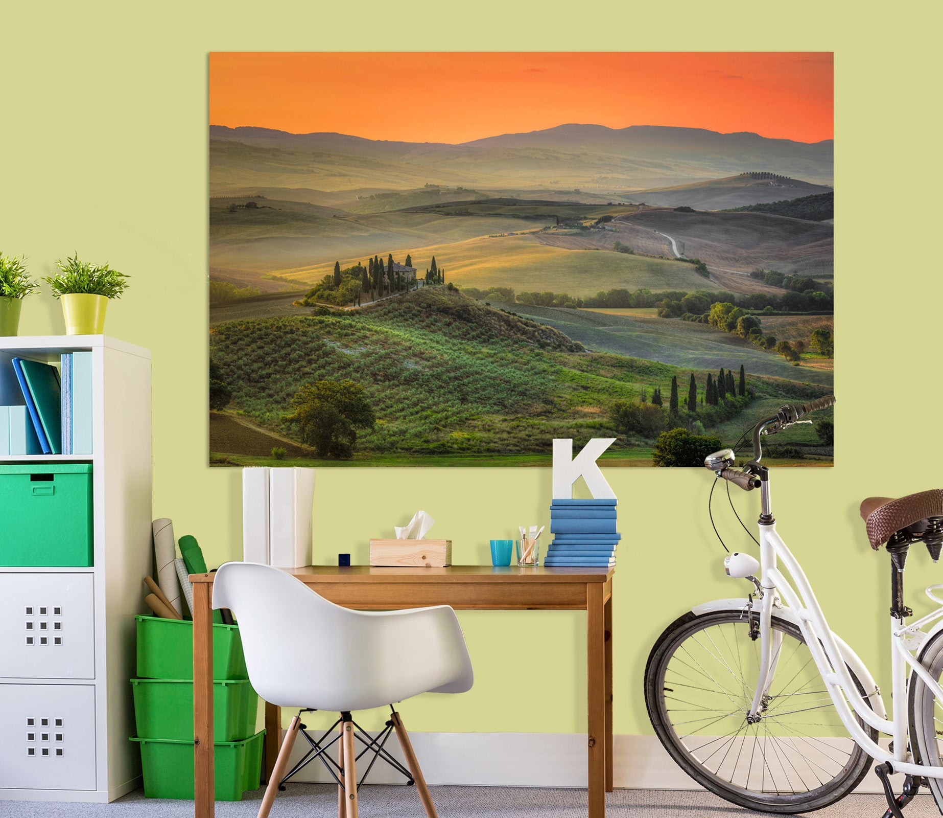 3D Morning Land 147 Marco Carmassi Wall Sticker