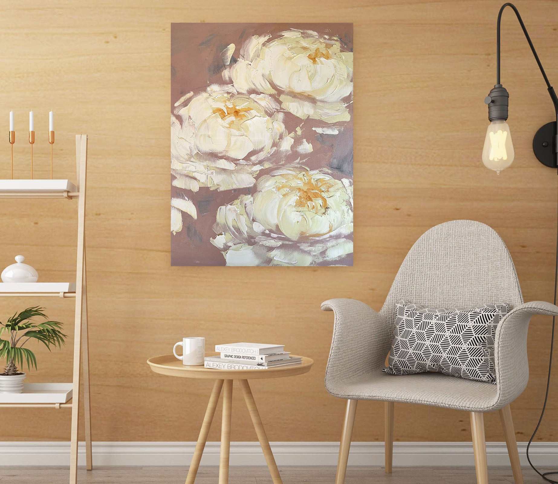 3D White Flower 2609 Skromova Marina Wall Sticker