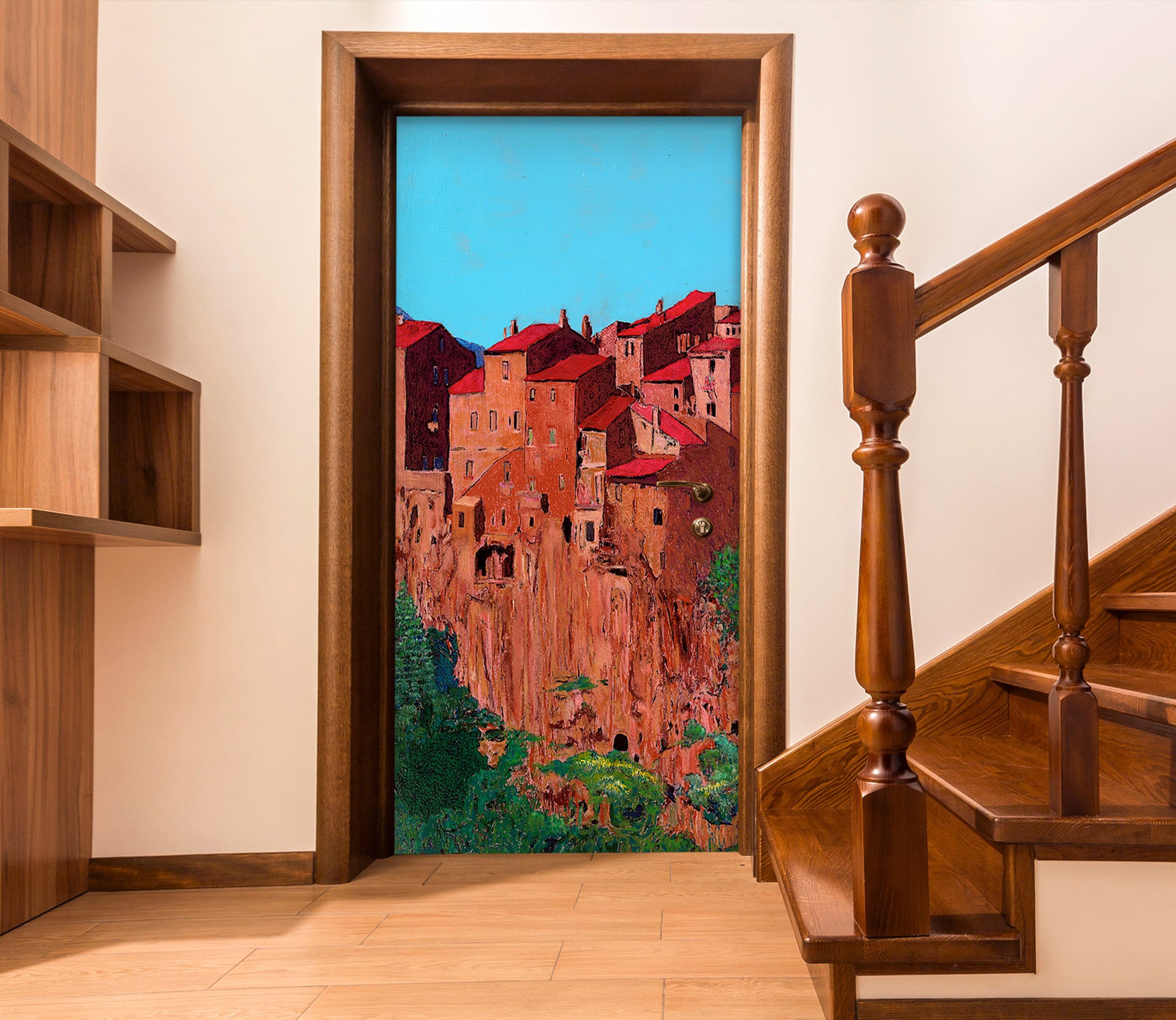 3D Red Rock House 9293 Allan P. Friedlander Door Mural