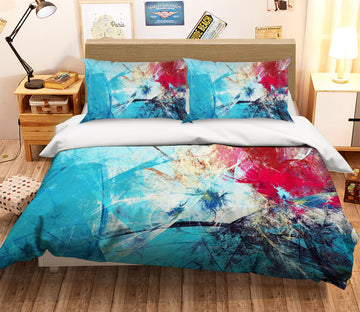 3D Graffiti Light Blue 025 Bed Pillowcases Quilt Wallpaper AJ Wallpaper 