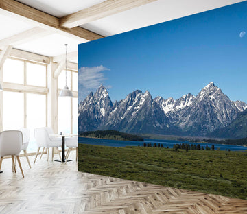 3D Distant Mountains 118 Kathy Barefield Wall Mural Wall Murals