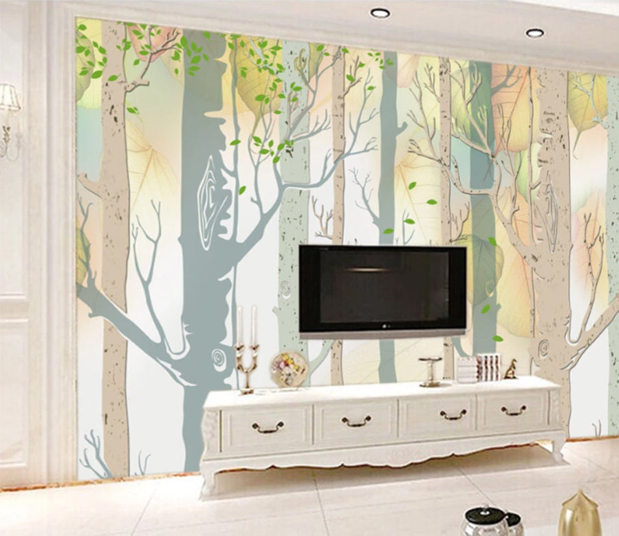 3D Bare Tree WC367 Wall Murals