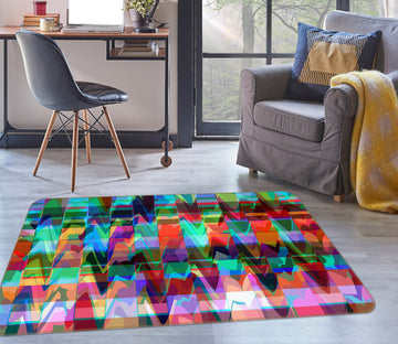 3D Color Waves 71021 Shandra Smith Rug Non Slip Rug Mat