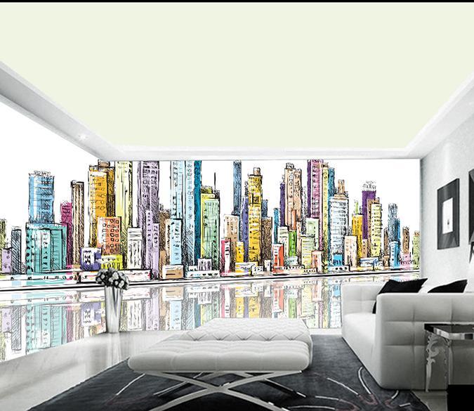 3D City Street 700 Wall Murals Wallpaper AJ Wallpaper 2 