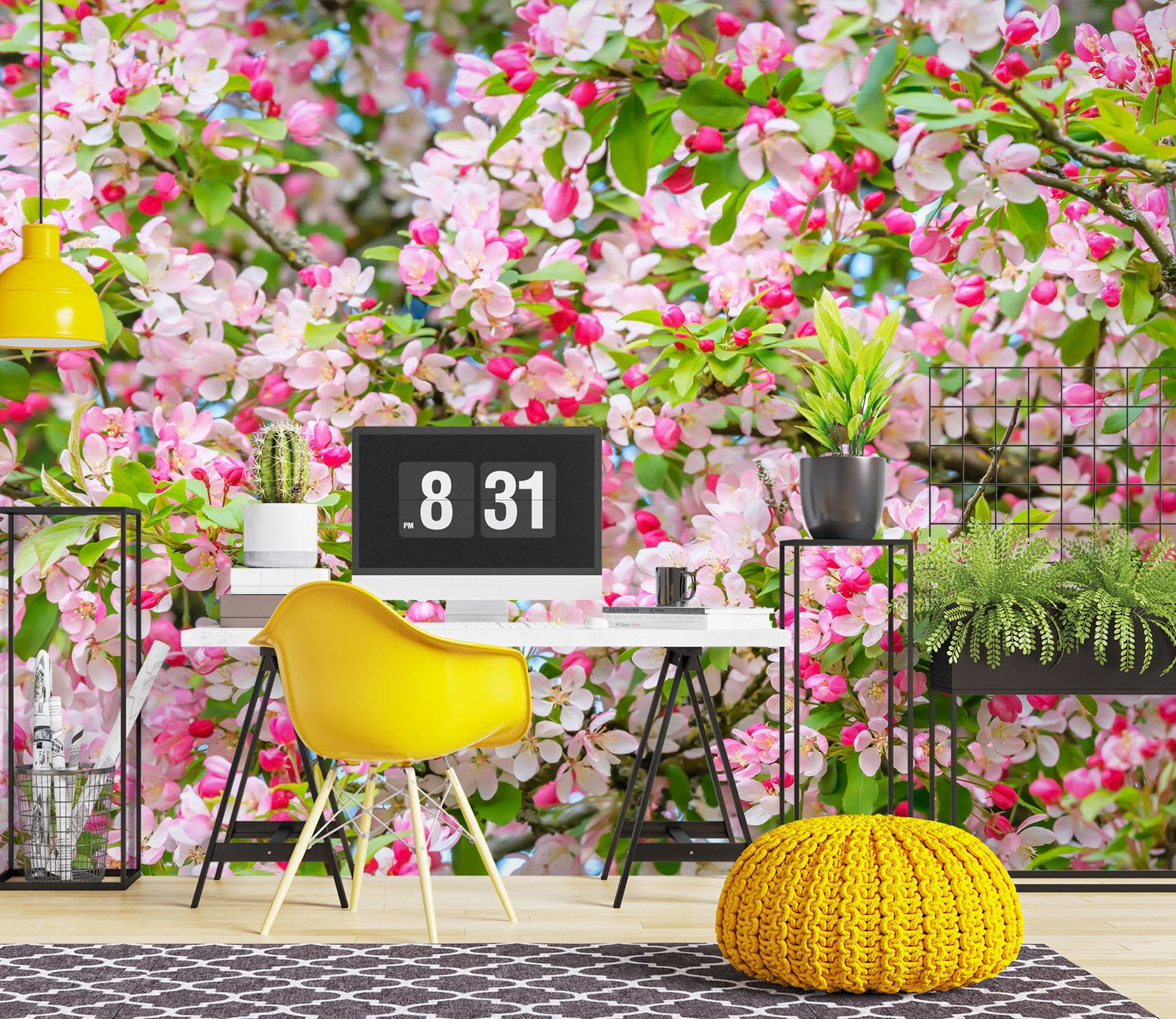 3D Flower Branch 6168 Assaf Frank Wall Mural Wall Murals