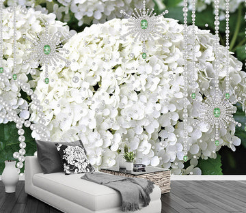 3D Pearl Flower WG215 Wall Murals