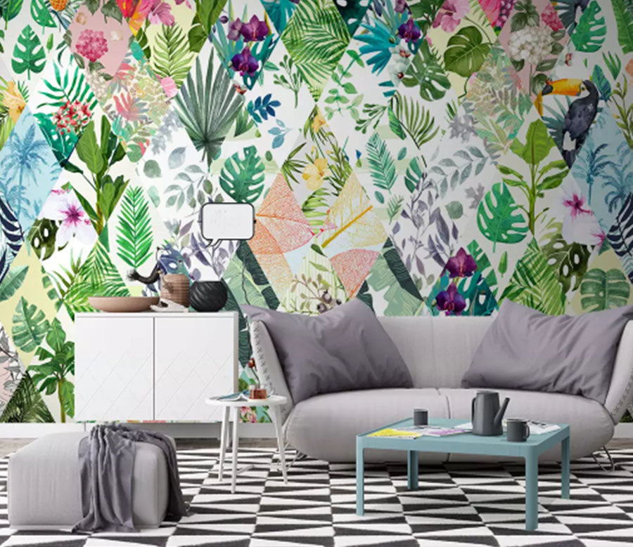 3D Color Plant 2131 Wall Murals