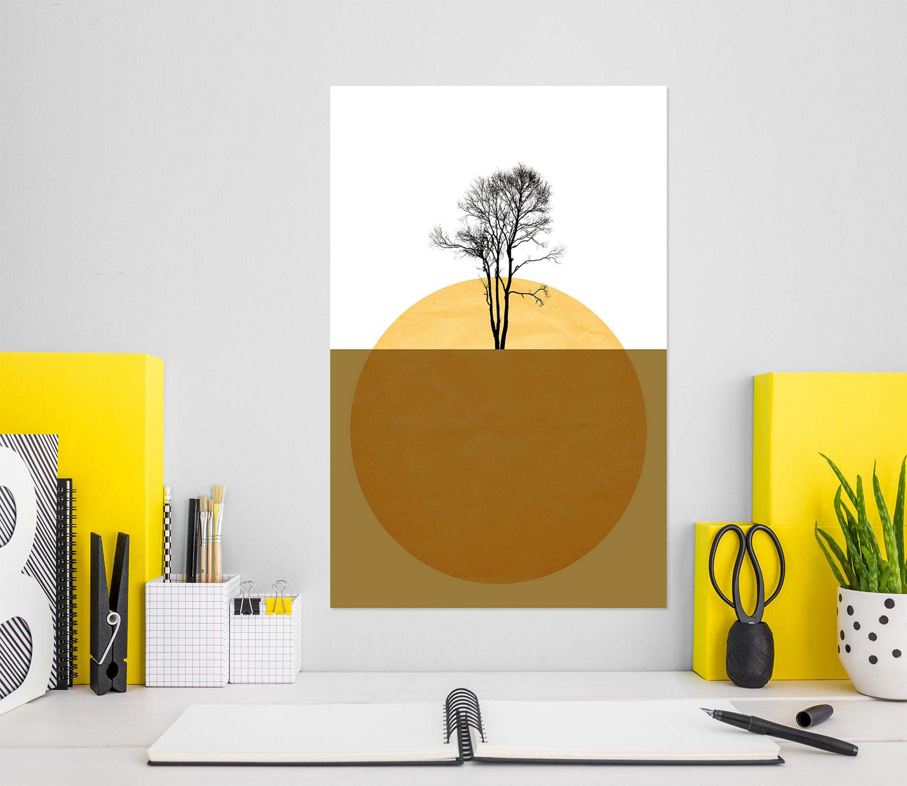 3D Golden Sea 015 Boris Draschoff Wall Sticker