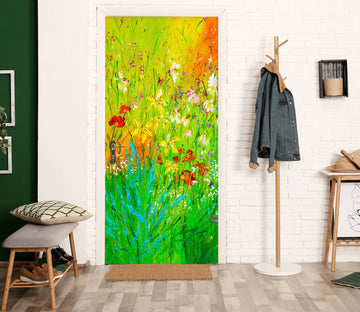 3D Green Grass 3186 Skromova Marina Door Mural