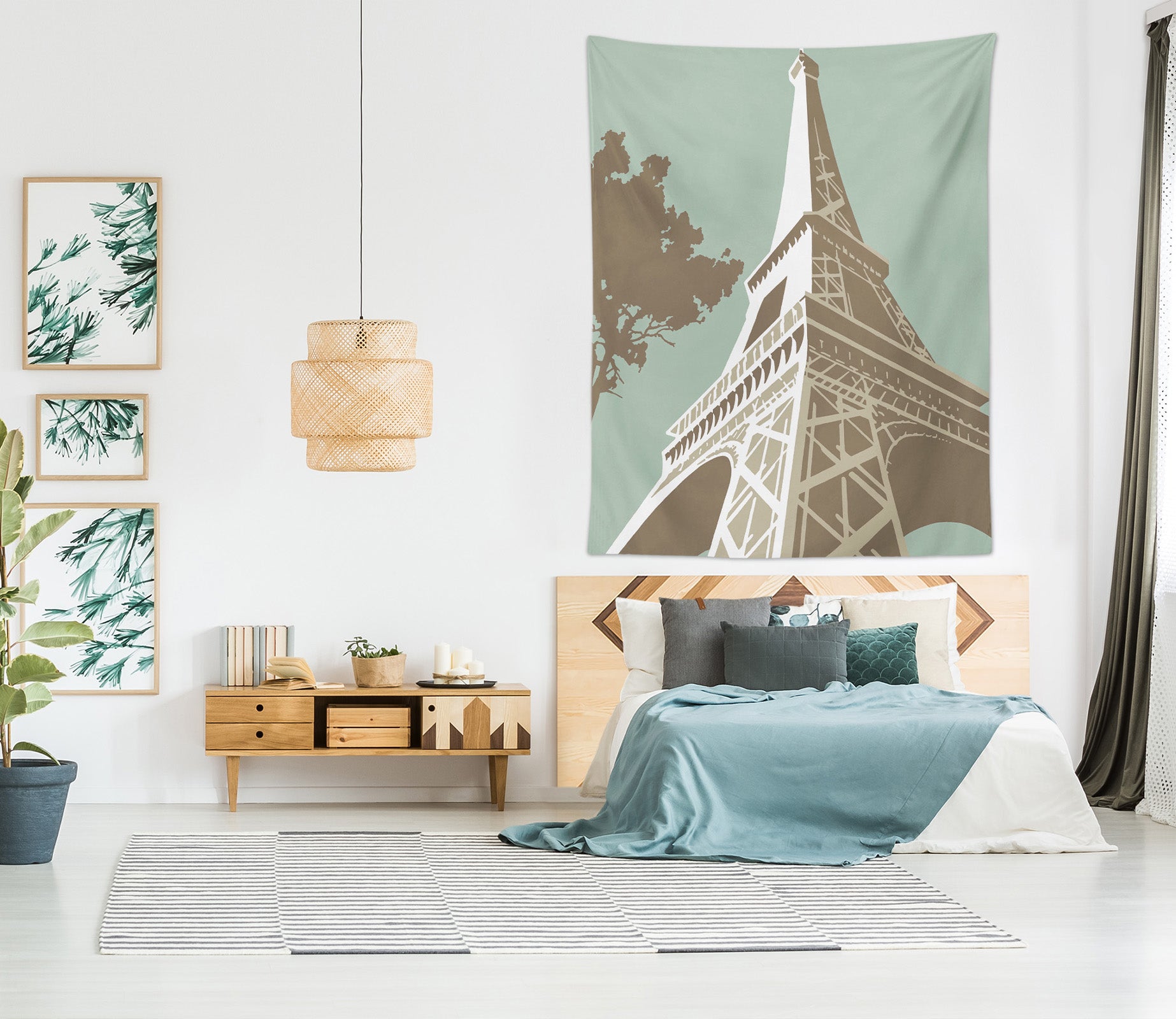 3D Eiffel Tower 5338 Steve Read Tapestry Hanging Cloth Hang