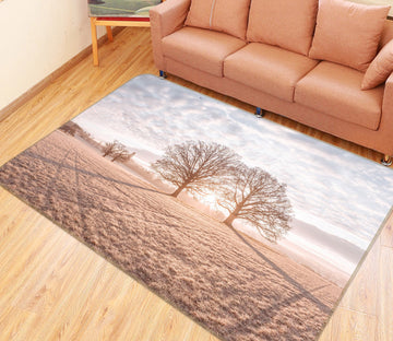 3D Pink Prairie Tree 166 Assaf Frank Rug Non Slip Rug Mat