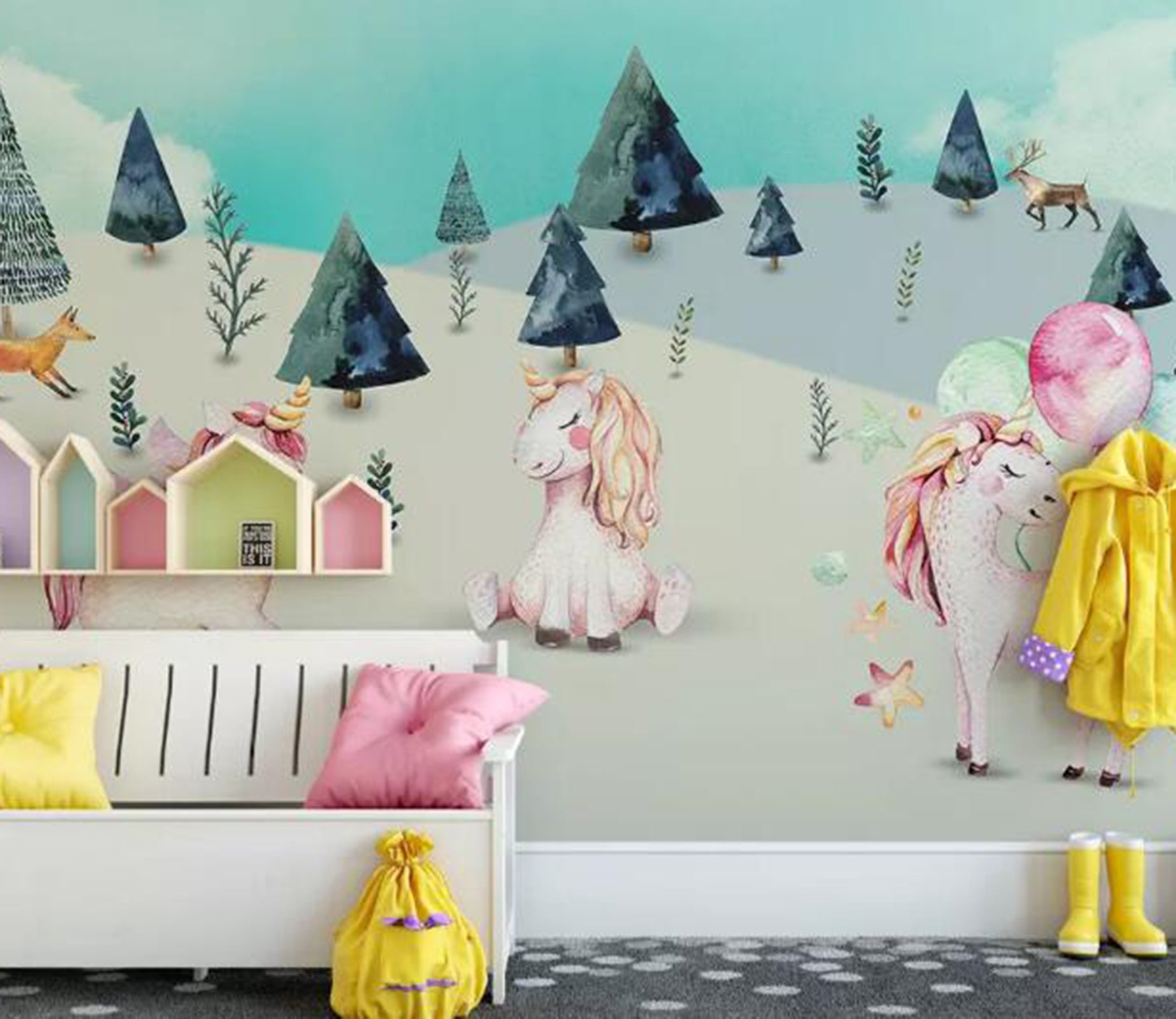 3D Cute Animal WG16 Wall Murals Wallpaper AJ Wallpaper 2 