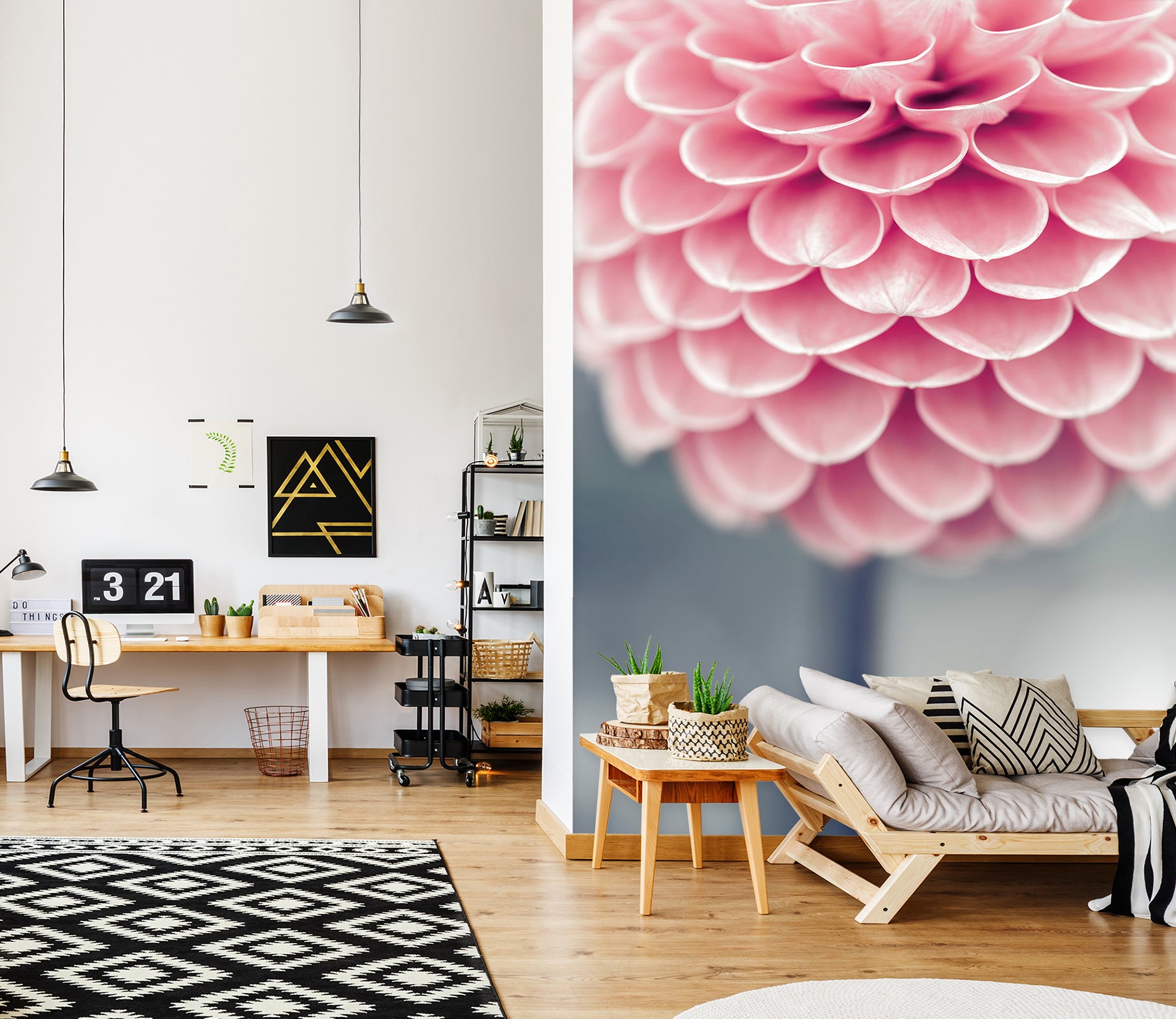 3D Pink Petals 6200 Assaf Frank Wall Mural Wall Murals