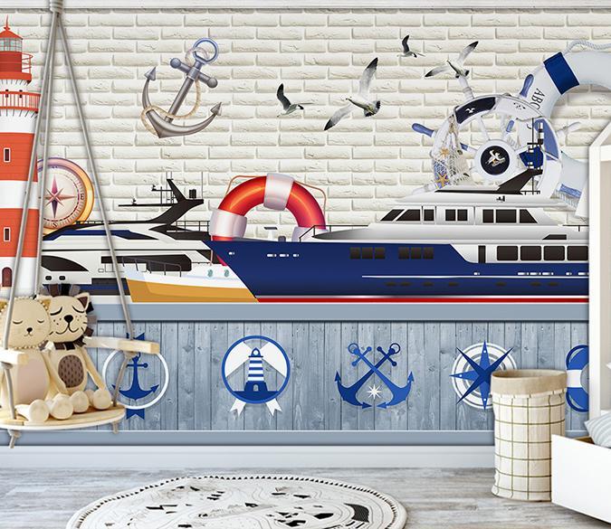 3D Ship 825 Wall Murals Wallpaper AJ Wallpaper 2 