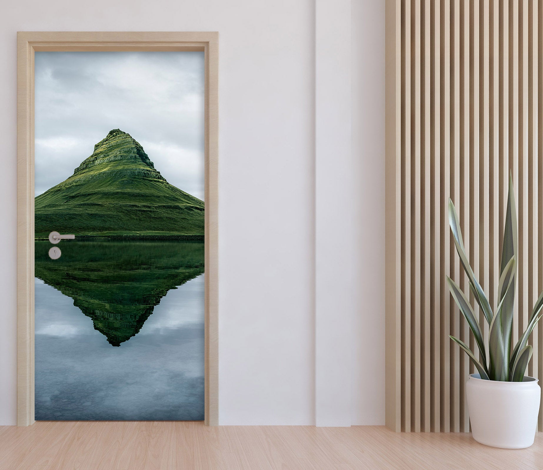 3D Hillside Grass Shadow 11545 Marco Carmassi Door Mural