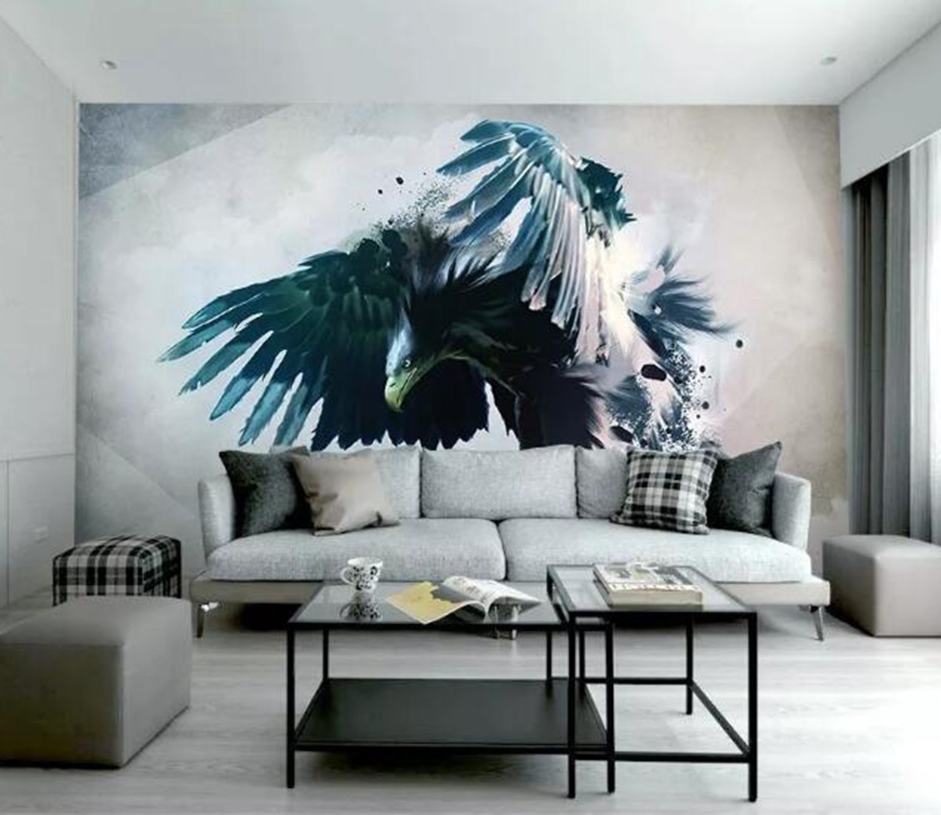 3D Eagle WG59 Wall Murals Wallpaper AJ Wallpaper 2 