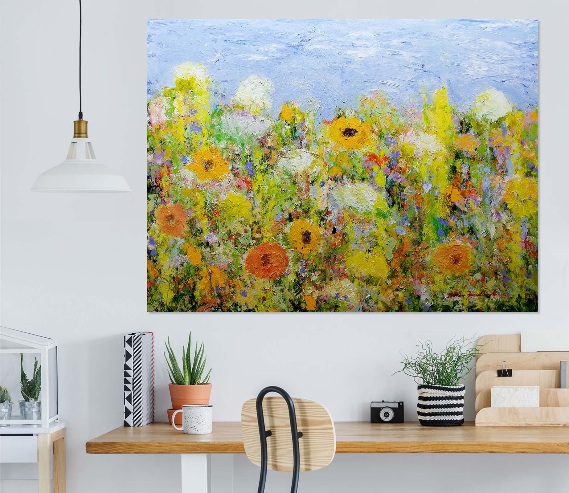 3D Wildflower Valley 257 Allan P. Friedlander Wall Sticker